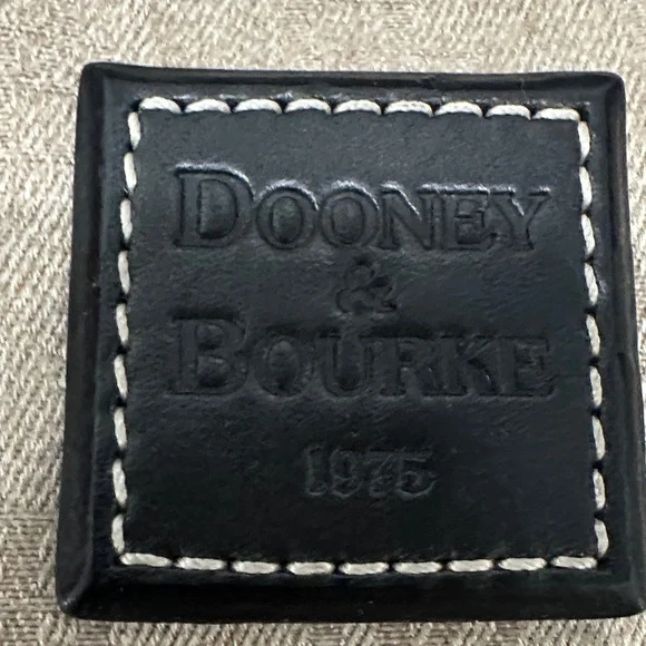 Dooney & Bourke Beige and Black Shoulder Bag - Picture 2 of 16